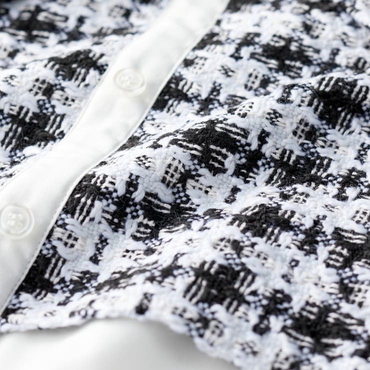 ツイード切替ブラウス | GeeRA | 詳細画像8 