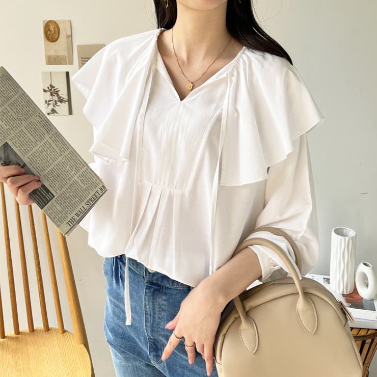 フリルカラーブラウス | GeeRA | 詳細画像11 