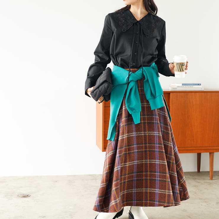 レース刺しゅう衿ブラウス | GeeRA | 詳細画像12 