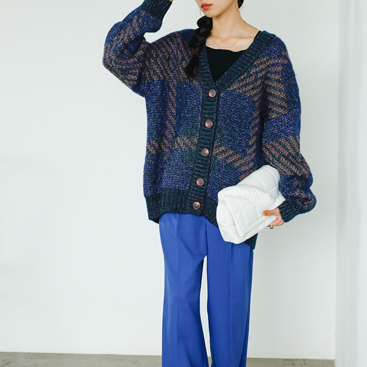 ジャカードチェックニットカーディガン | GeeRA | 詳細画像25 