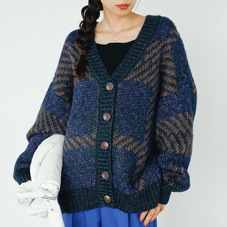 ジャカードチェックニットカーディガン | GeeRA | 詳細画像27 