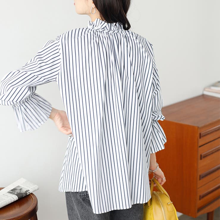 フリルハイネックキャンディスリーブブラウス | GeeRA | 詳細画像11 