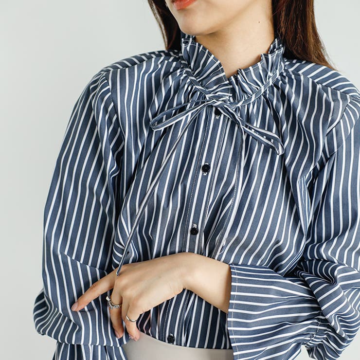 フリルハイネックキャンディスリーブブラウス | GeeRA | 詳細画像15 