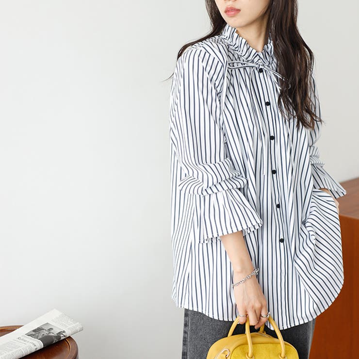 フリルハイネックキャンディスリーブブラウス | GeeRA | 詳細画像8 