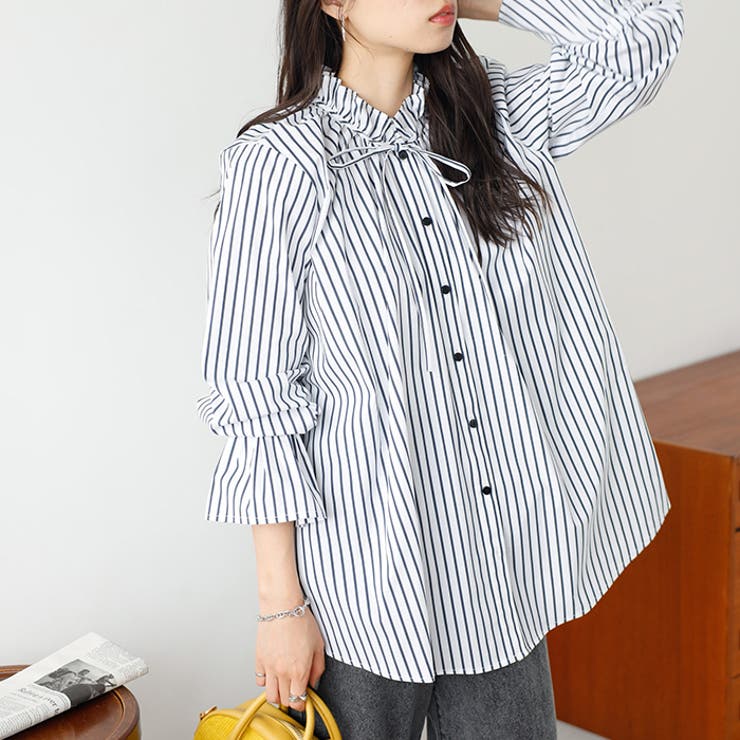 フリルハイネックキャンディスリーブブラウス | GeeRA | 詳細画像9 