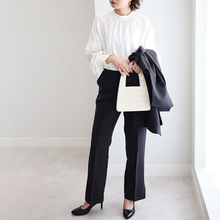 ノーカラージレパンツスーツセット＜UV対策・防シワ・ストレッチ＞ | GeeRA | 詳細画像26 