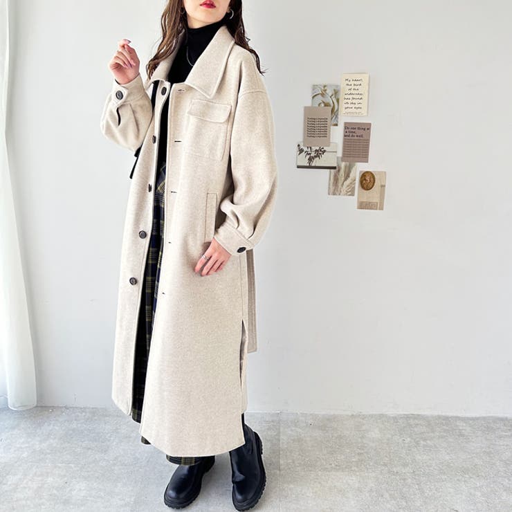 ✨新品未使用✨ガルニエ ステンカラーコート ポケットデザインステンカラーコート[品番：GERW0000298]｜GeeRA