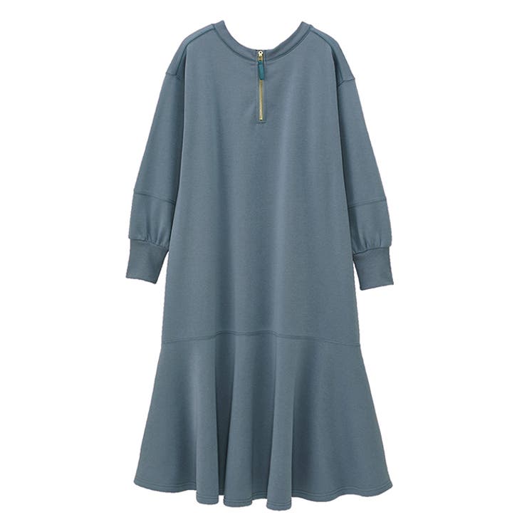 ブルー | 前後２ＷＡＹマーメイド裏起毛ワンピース | GeeRA