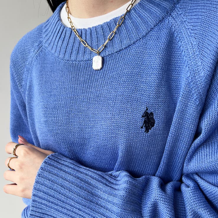 U．S． POLO ASSN．】ショート丈ニット[品番