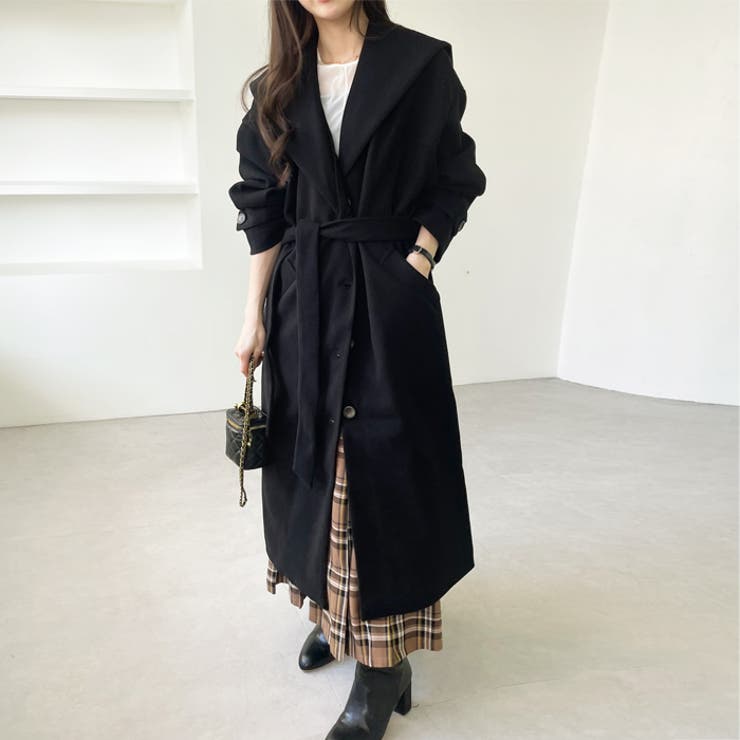 セーラーカラーロングコート[品番：GERW0010857]｜GeeRA（ジーラ）の