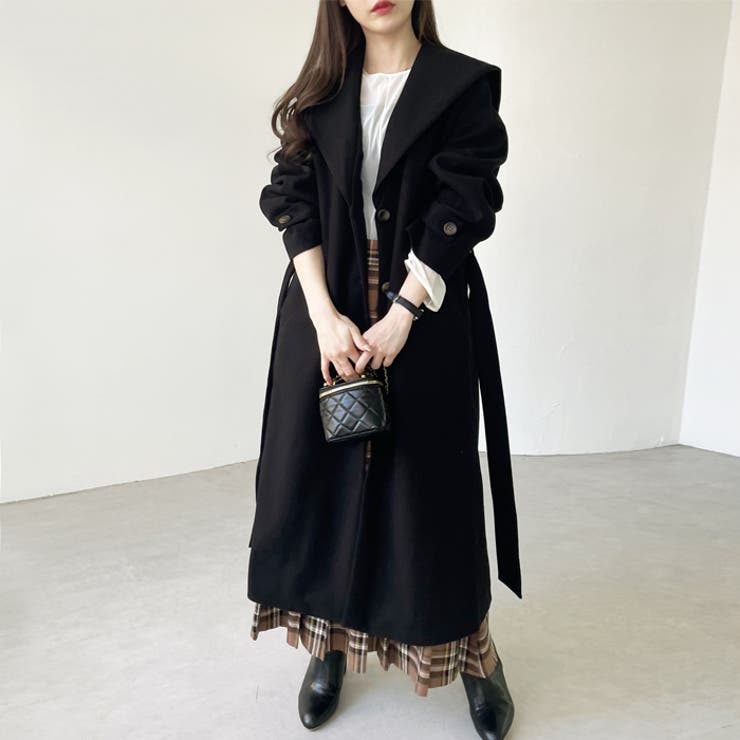 セーラーカラーロングコート[品番：GERW0010857]｜GeeRA（ジーラ）の