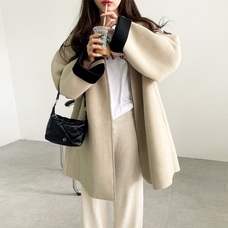 ボンディング素材ノーカラーコート[品番：GERW0000316]｜GeeRA（ジーラ