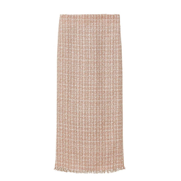 ピンク | ファンシーツイードタイトスカート | GeeRA