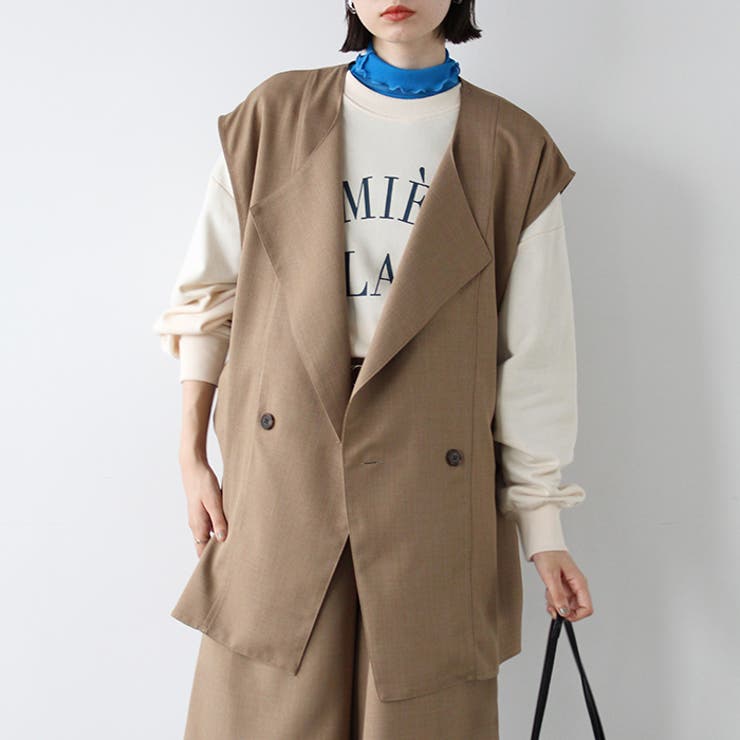 ダブルデザインベスト【セットアップ対応】 | GeeRA | 詳細画像2 