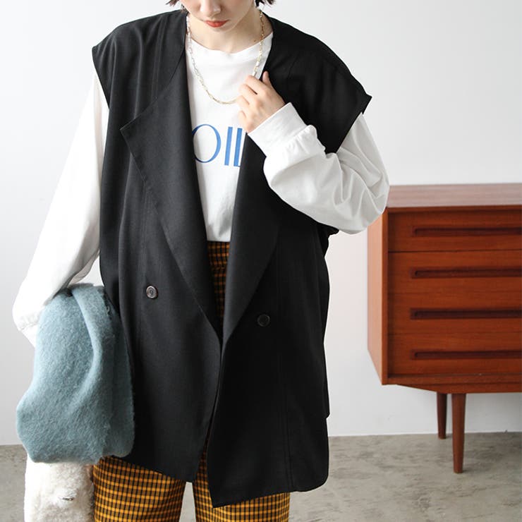 ダブルデザインベスト【セットアップ対応】 | GeeRA | 詳細画像4 