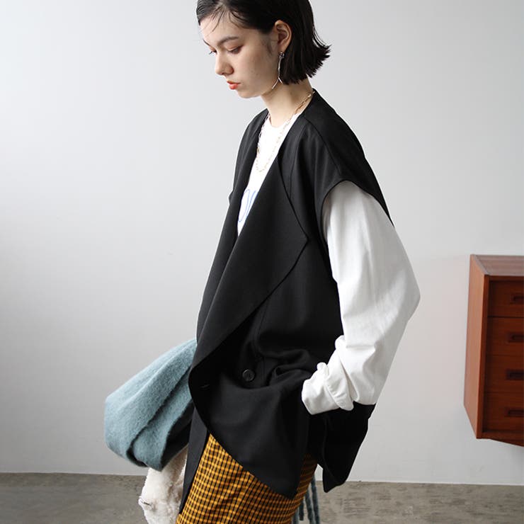 ダブルデザインベスト【セットアップ対応】 | GeeRA | 詳細画像5 