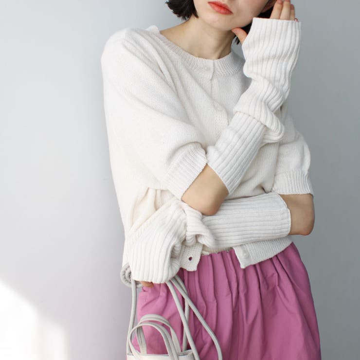 マルチウェイアームウォーマー付ニットカー | GeeRA | 詳細画像1 