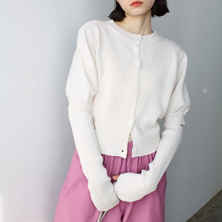 マルチウェイアームウォーマー付ニットカー | GeeRA | 詳細画像10 