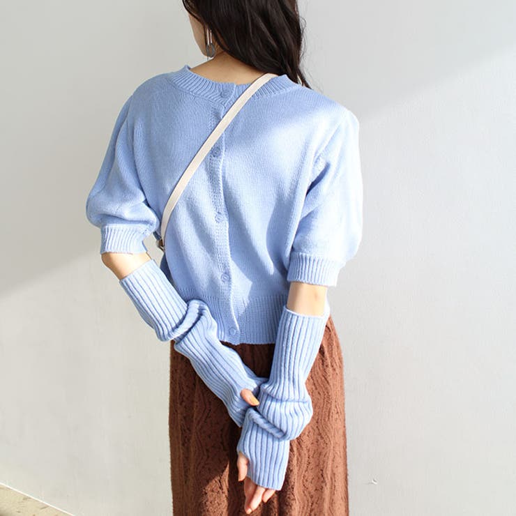 マルチウェイアームウォーマー付ニットカー | GeeRA | 詳細画像13 