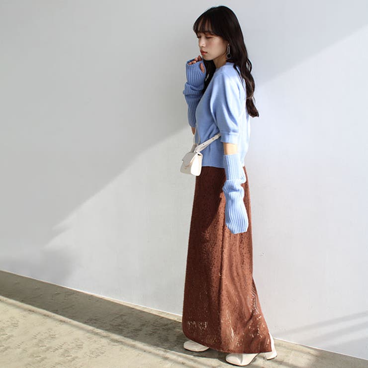 マルチウェイアームウォーマー付ニットカー | GeeRA | 詳細画像15 