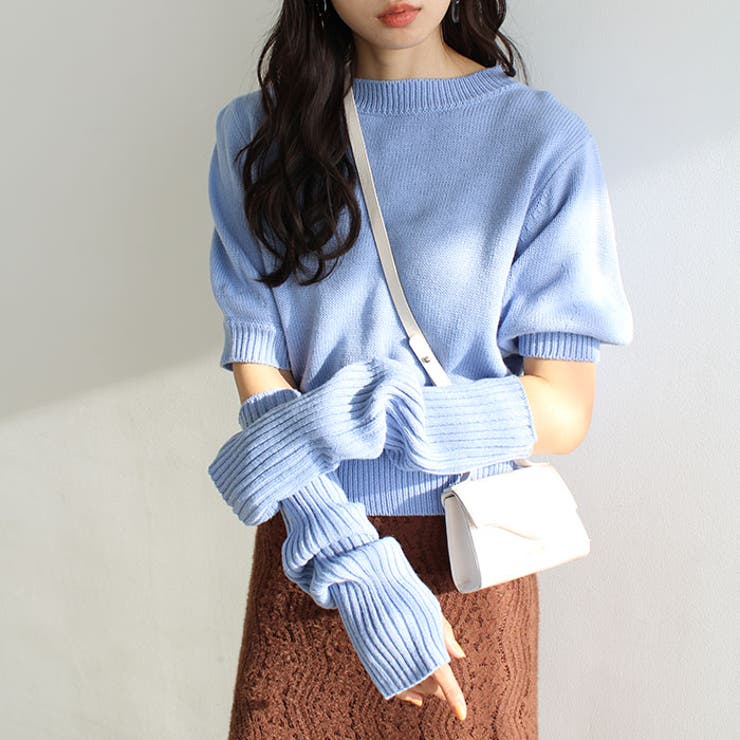 マルチウェイアームウォーマー付ニットカー | GeeRA | 詳細画像2 