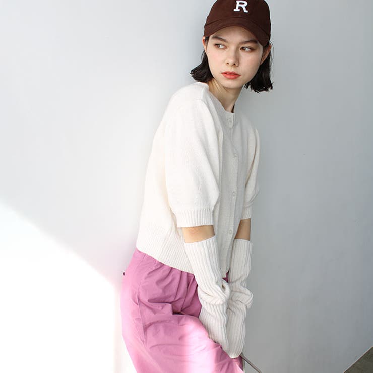 マルチウェイアームウォーマー付ニットカー | GeeRA | 詳細画像4 