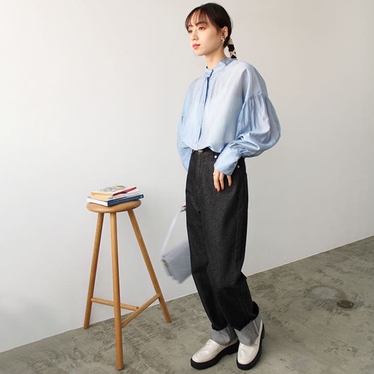 シアー素材ボリュームスリーブブラウス | GeeRA | 詳細画像14 