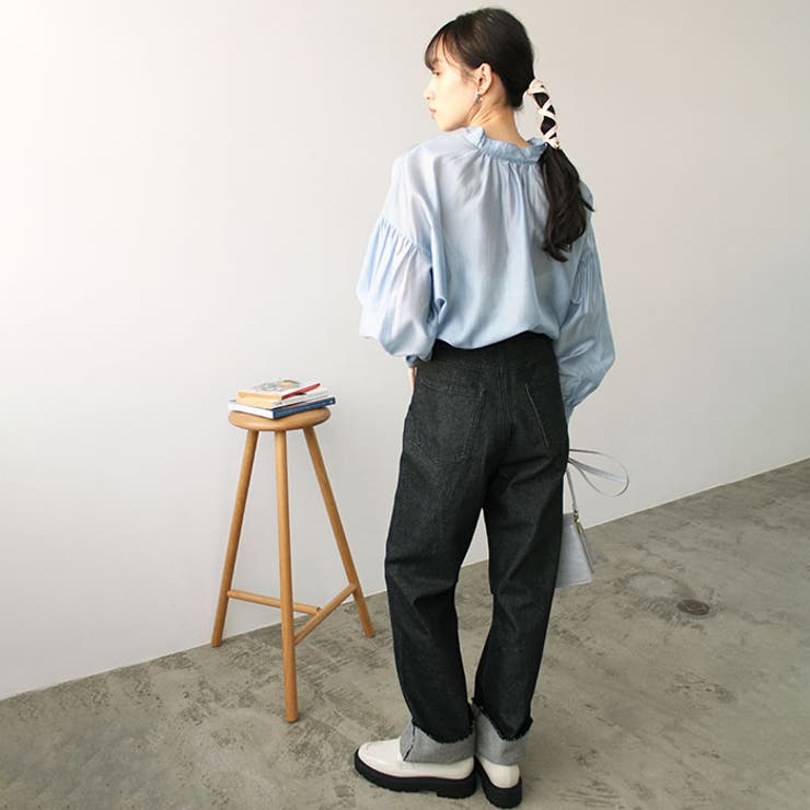 シアー素材ボリュームスリーブブラウス | GeeRA | 詳細画像15 