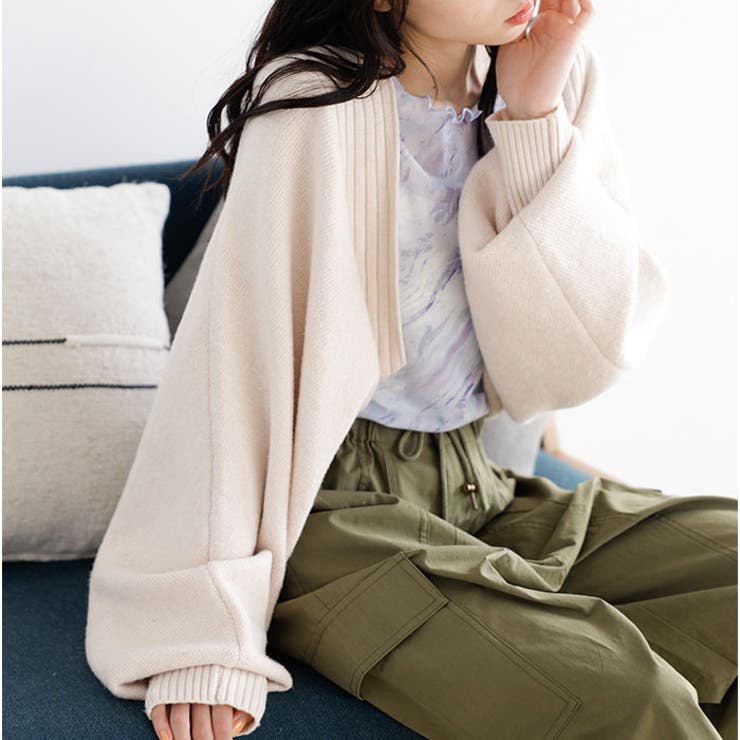 ふんわり柔らかニットボレロカーディガン | GeeRA | 詳細画像11 