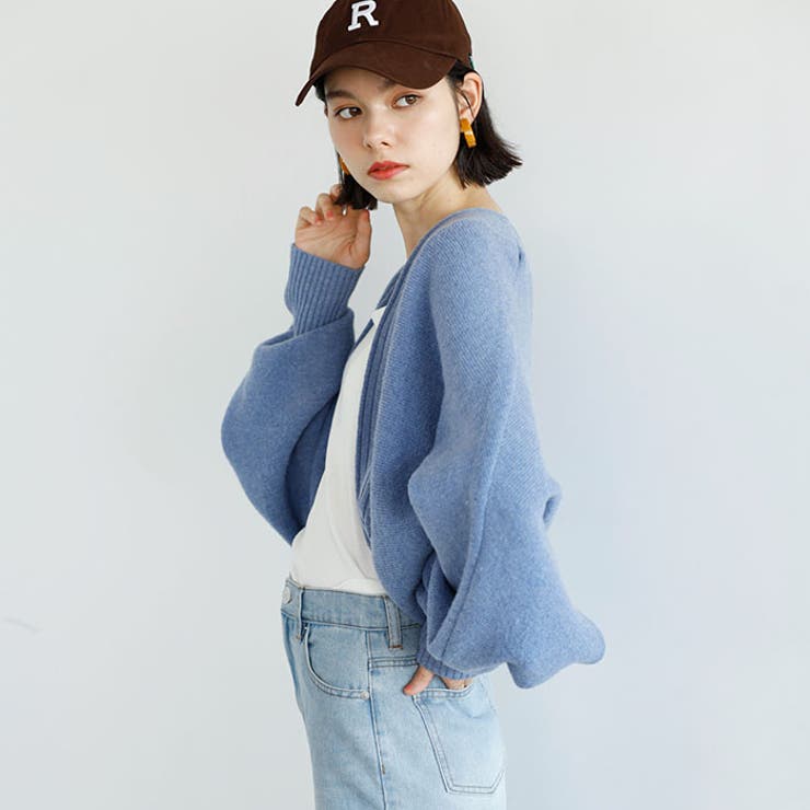 ふんわり柔らかニットボレロカーディガン | GeeRA | 詳細画像3 