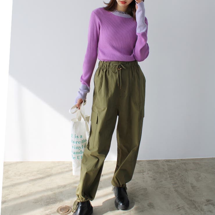 さらっと綿素材ワイドカーゴパンツ | GeeRA | 詳細画像14 