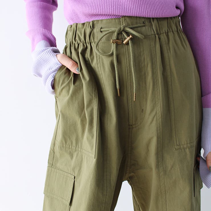 さらっと綿素材ワイドカーゴパンツ | GeeRA | 詳細画像17 