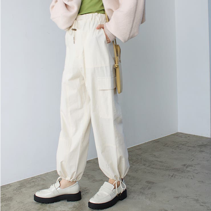 さらっと綿素材ワイドカーゴパンツ | GeeRA | 詳細画像3 