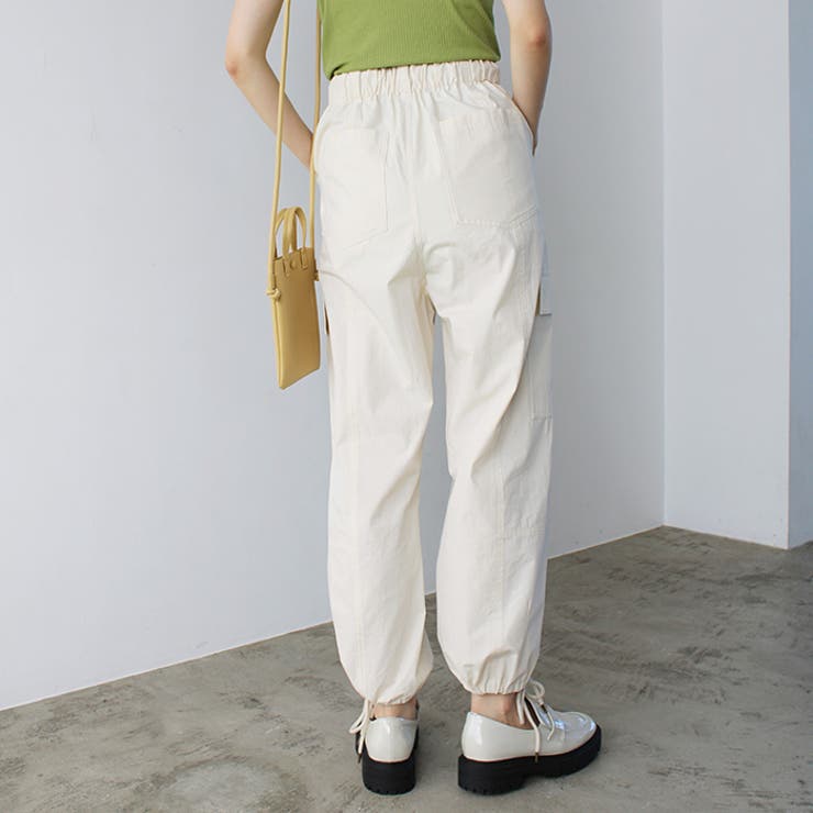 さらっと綿素材ワイドカーゴパンツ | GeeRA | 詳細画像4 