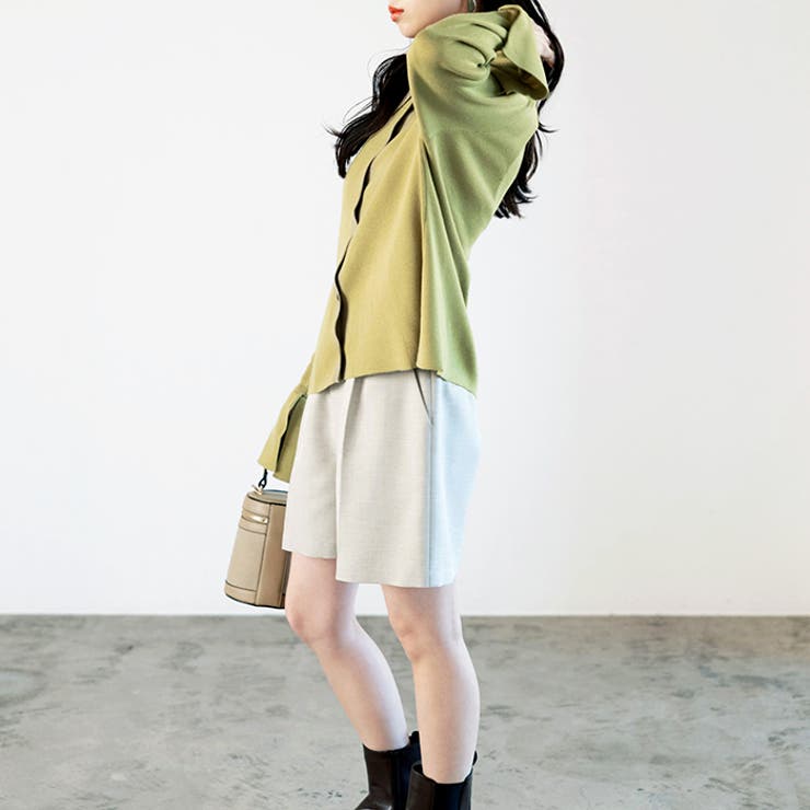 ポロ衿配色ニットカーディガン | GeeRA | 詳細画像14 