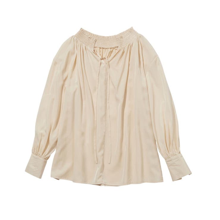 リボン付スキッパーブラウス | GeeRA | 詳細画像19 