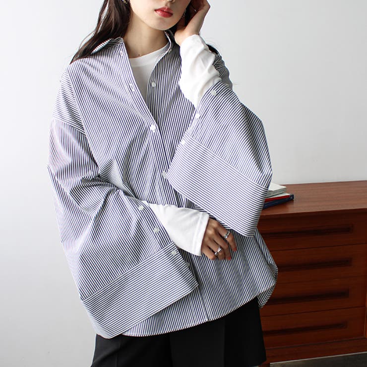 袖スリットワイドスリーブシャツ | GeeRA | 詳細画像13 