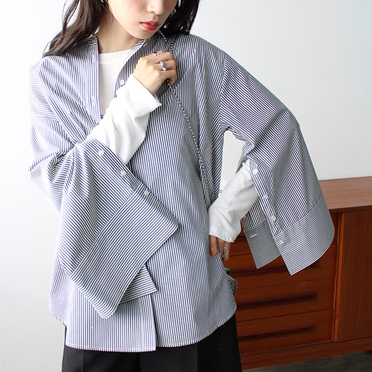 袖スリットワイドスリーブシャツ | GeeRA | 詳細画像15 