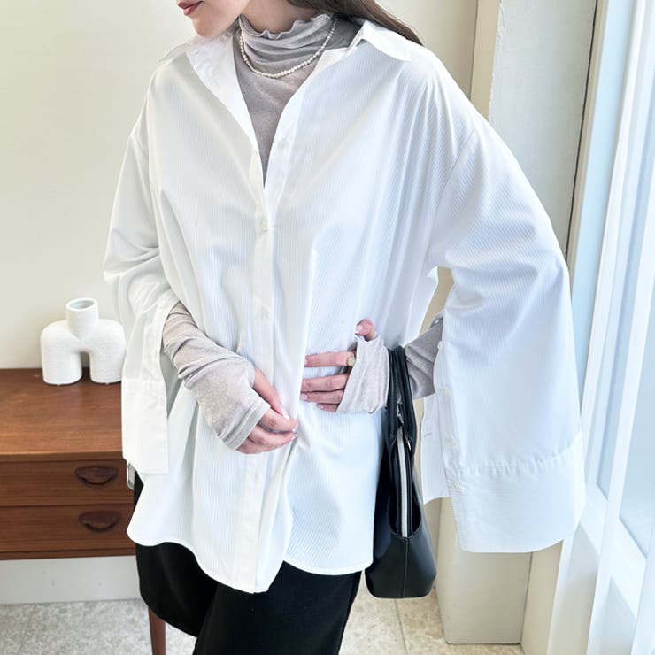 袖スリットワイドスリーブシャツ | GeeRA | 詳細画像22 