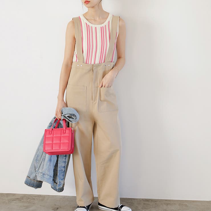 GANNI マルチカラー ストライプ タンクトップ GANNI ストライプ タンクトップ | ホワイト | FARFETCH JP