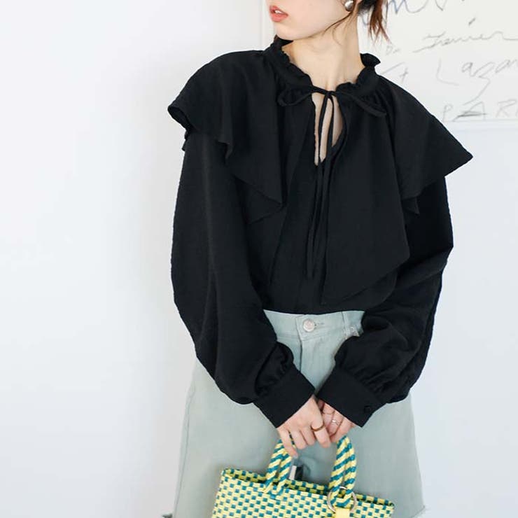 ワッシャー素材フリル衿シャツブラウス | GeeRA | 詳細画像9 