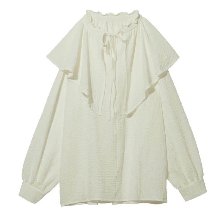 ワッシャー素材フリル衿シャツブラウス | GeeRA | 詳細画像20 