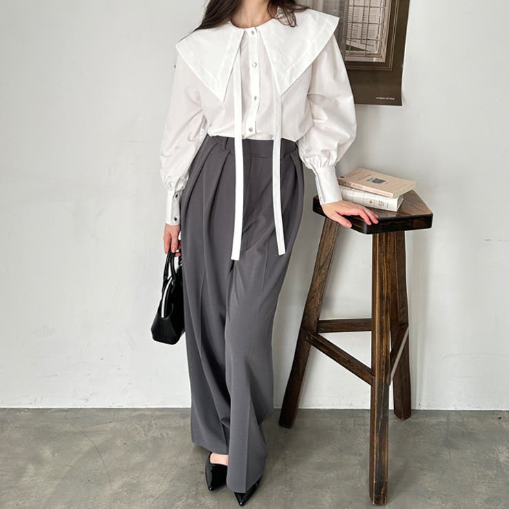 ケープ衿シャツブラウス | GeeRA | 詳細画像28 