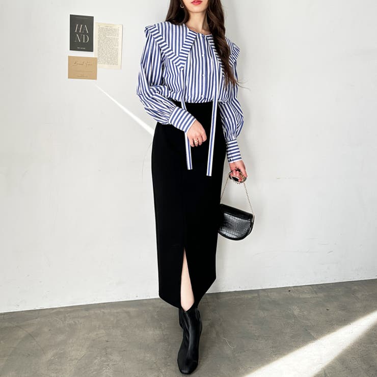 ケープ衿シャツブラウス | GeeRA | 詳細画像9 