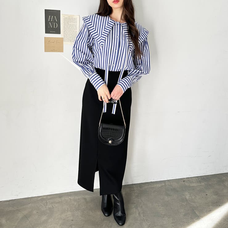 ケープ衿シャツブラウス | GeeRA | 詳細画像10 