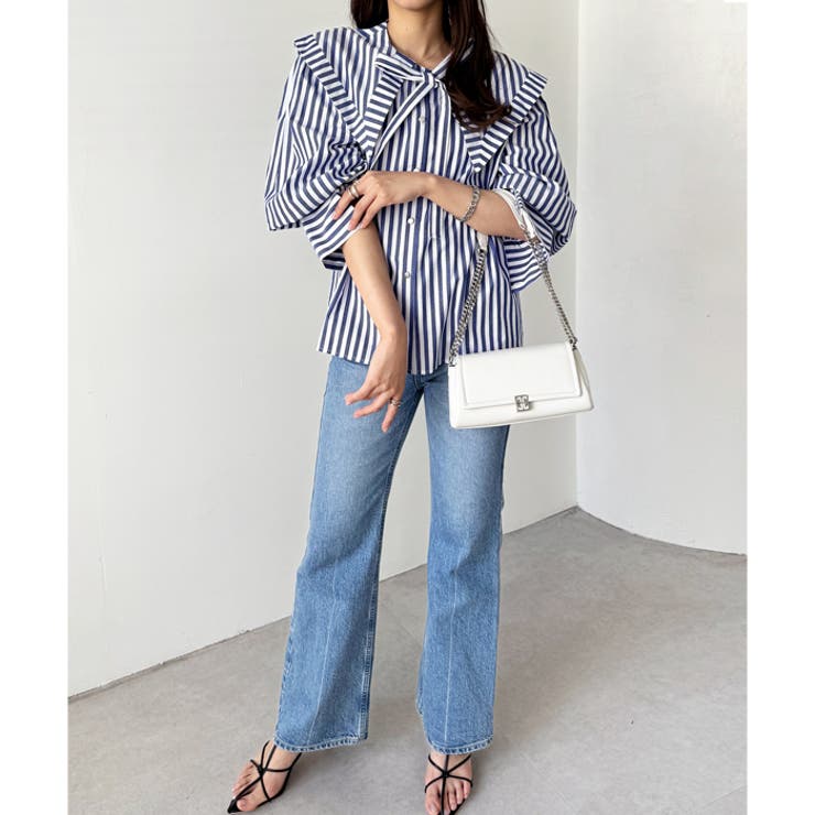 ケープ衿シャツブラウス | GeeRA | 詳細画像6 