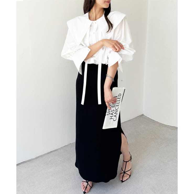 ケープ衿シャツブラウス | GeeRA | 詳細画像23 