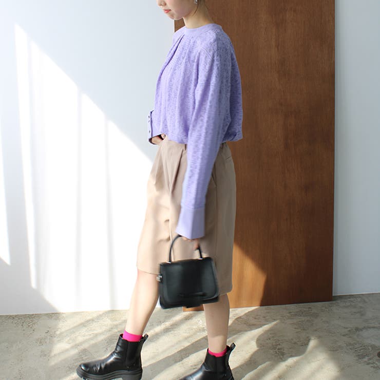 前後２ＷＡＹブロック柄レースシャツ | GeeRA | 詳細画像20 