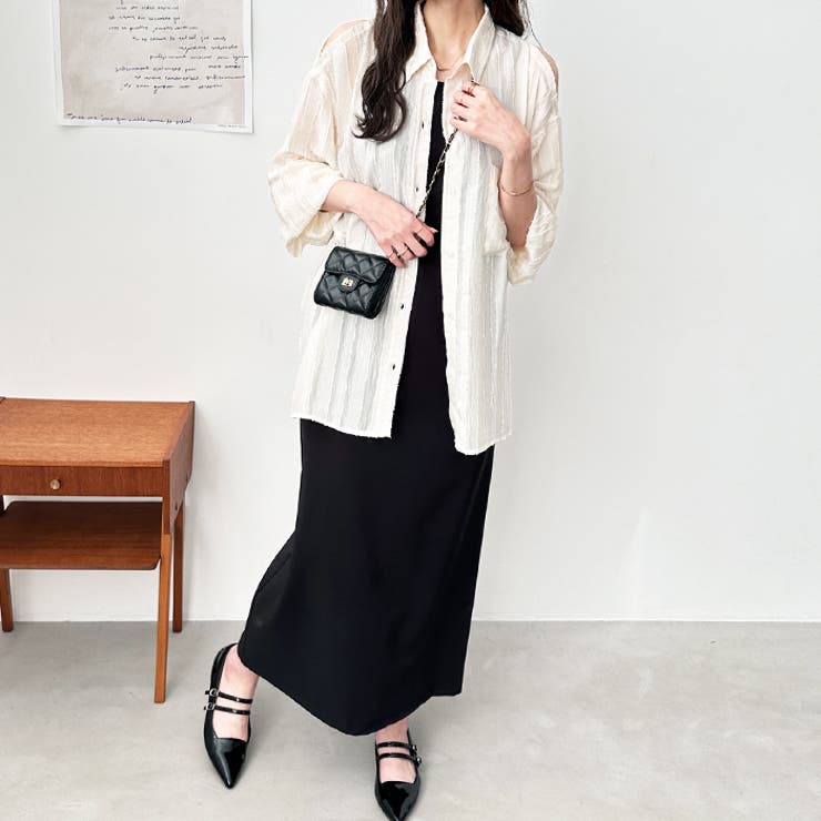 きらきらシアーストライプジャカードシャツ | GeeRA | 詳細画像12 