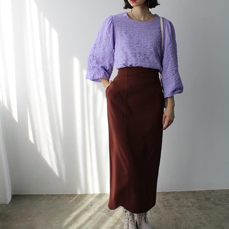 ワッシャー素材バルーン袖ブラウス | GeeRA | 詳細画像5 